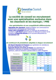 Plaquette Generation Cleantech oct 2011