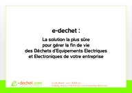 E-dechet.com, la seconde vie des DEEE d’entreprises