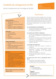 Fiche de formation : conduite du changement et RSE