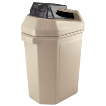 Compacteur de canettes avec poubelle intégrée