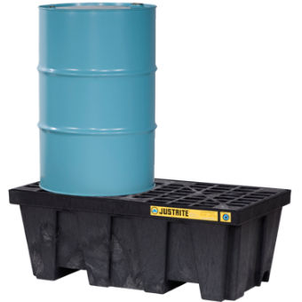 Bac de rétention polyéthylène éco-conçu 2 fûts, 250 litres