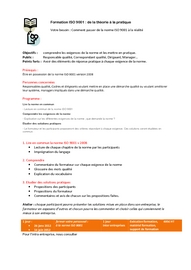 Formation ISO 9001 v2008